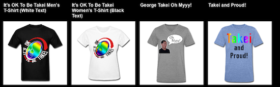 takei tee shirts
