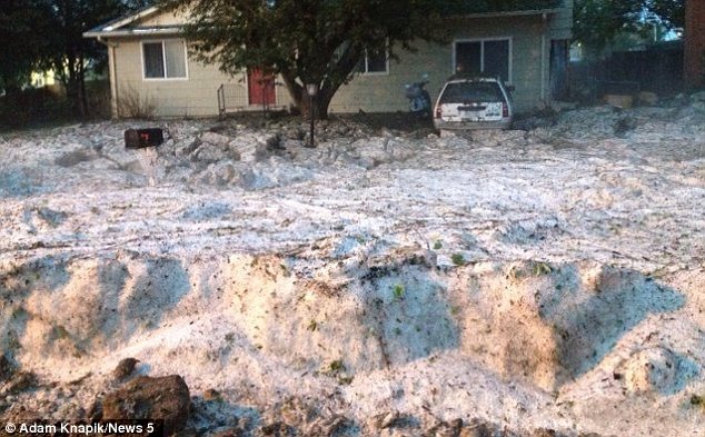 Amazing Hail Pile