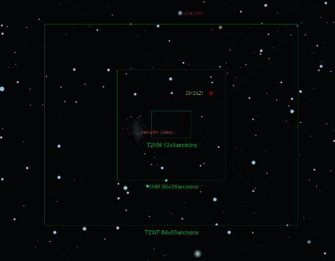 Click to enlarge Asteroid 2012 LZ1