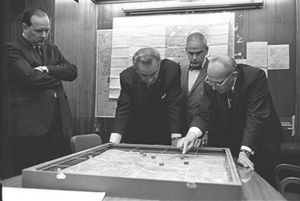 Lyndon Johnson in Situation Room