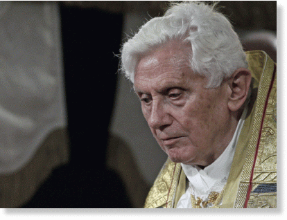 Click to enlarge Pope Benedict XVI