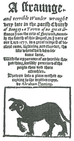 Phantom black dog