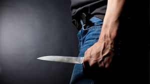 Man holding knife