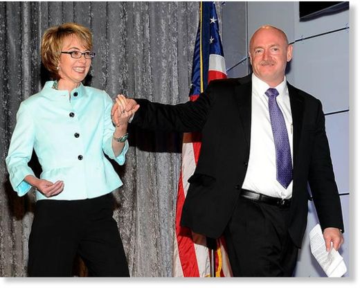 Click to enlarge Gabrielle Giffords, Mark Kelly