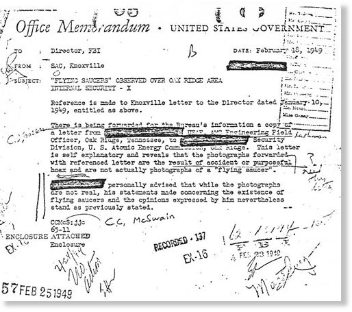 FBI memo to Director Hoover