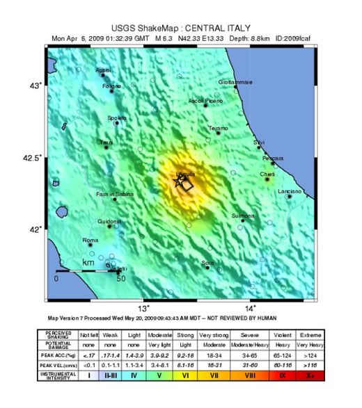Click to enlarge Italian Quake