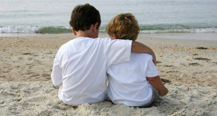 kids at beach
