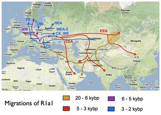 R1a migration