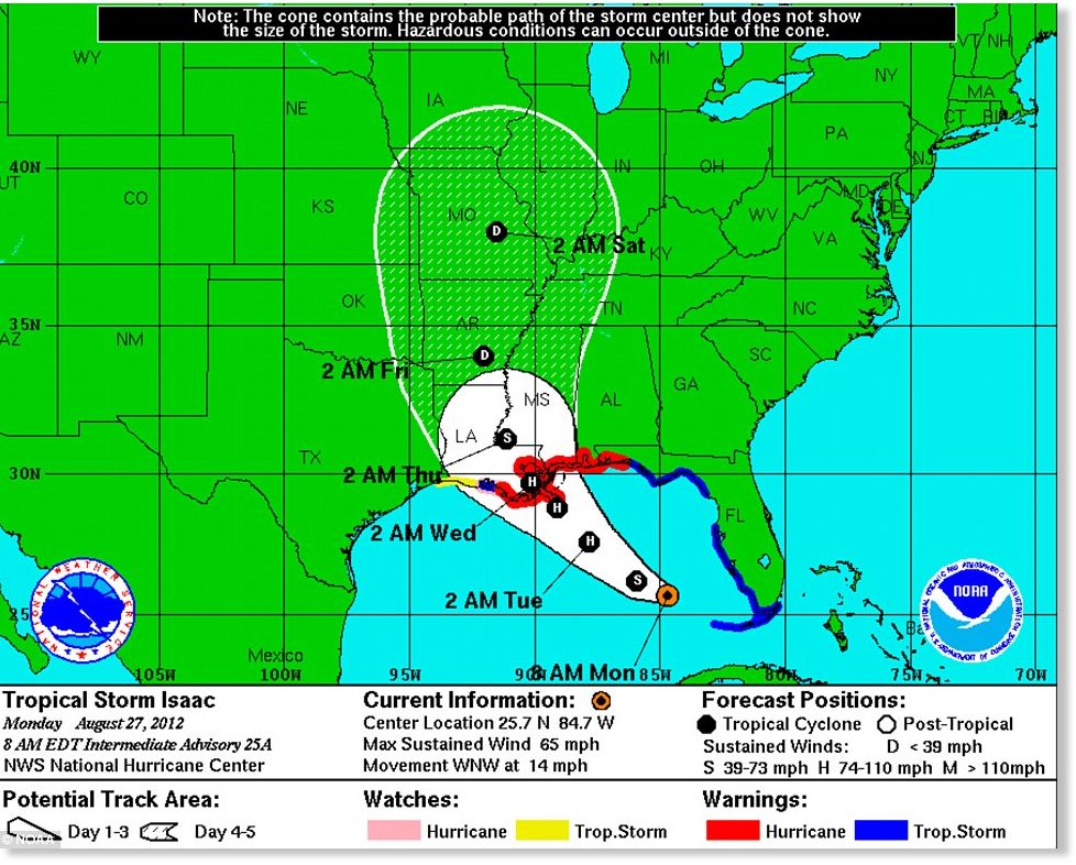 Get out now! 53,000 people ordered to evacuate Louisiana as &#39;Category 2&#39; Isaac prepares to ...