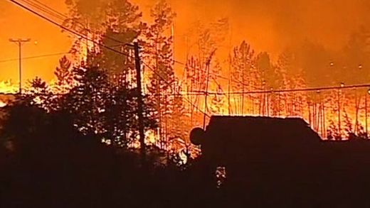 Click to enlarge Portugal forest fire