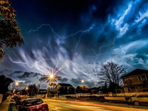lightnong storm Christchurch
