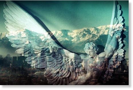 Winged humanoid illustration