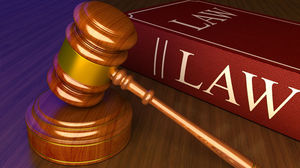 Gavel and law book