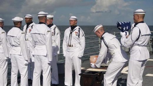 Neil Armstrong Buried at Sea