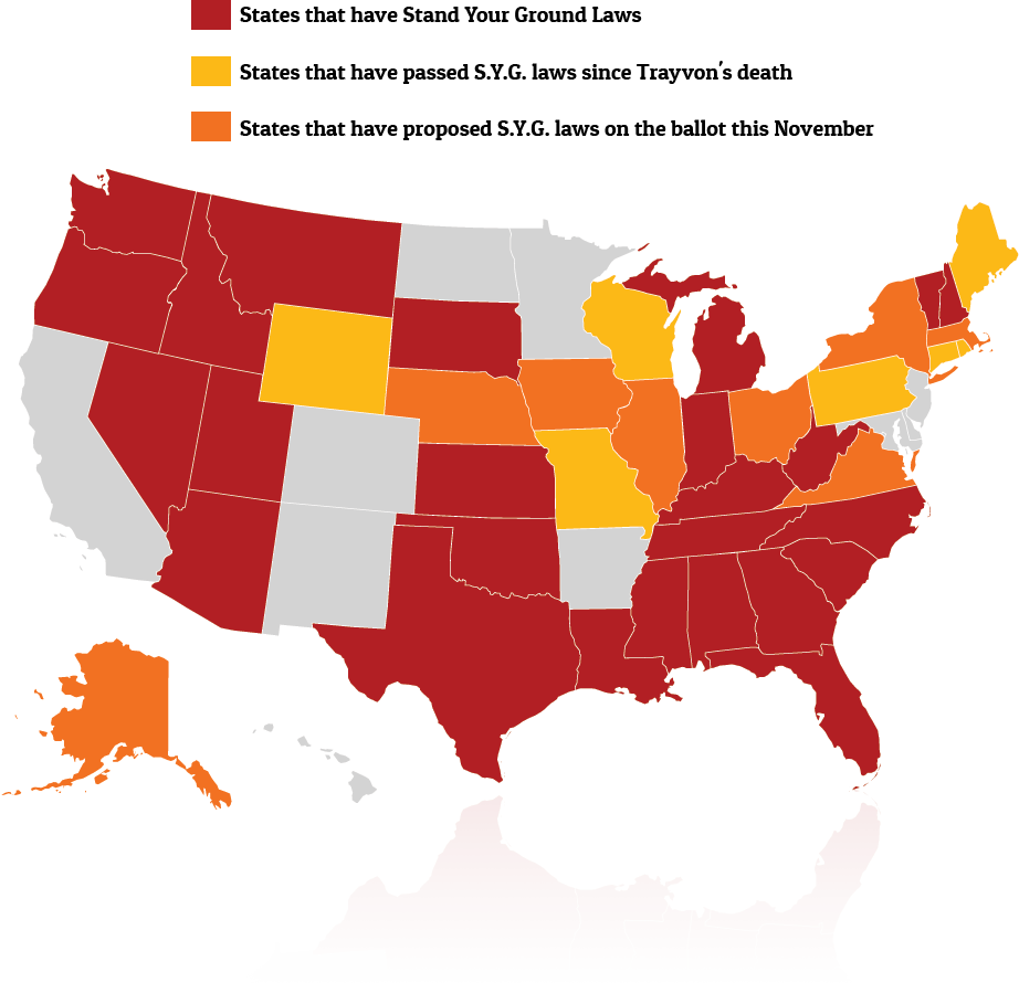 stand your ground state map