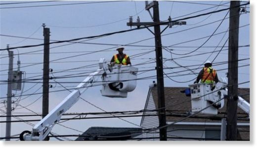 utility workers, power