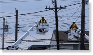 utility workers, power