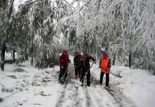 Beijing snow