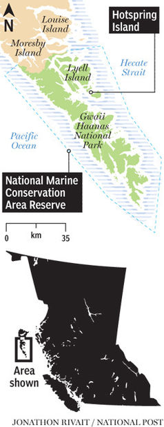 Click to enlarge National Marine Conservation Area Reserve