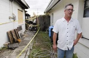 ﻿Dan Jensen was trying to stop the spread of a fire