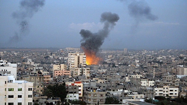Click to enlarge Israeli air strike