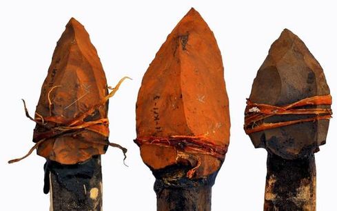 Click to enlarge Stone-tipped spear