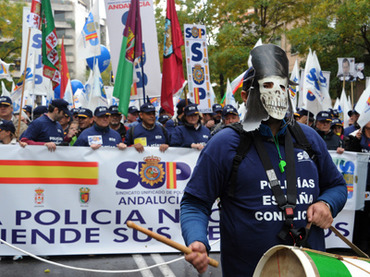 police demonstration