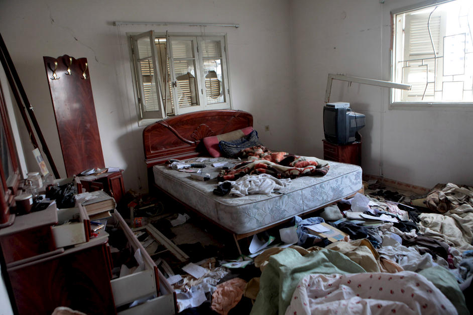 damaged home