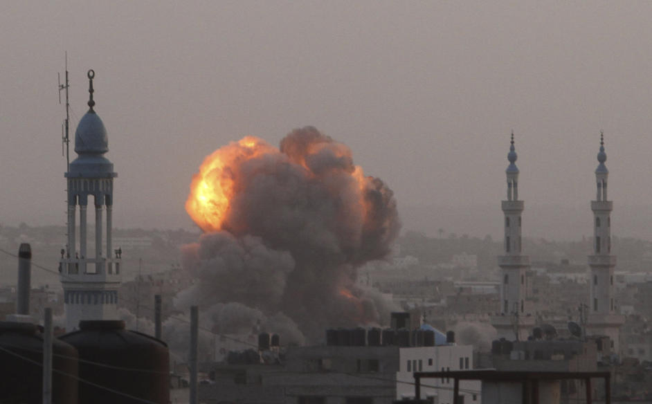 Gaza city explosion