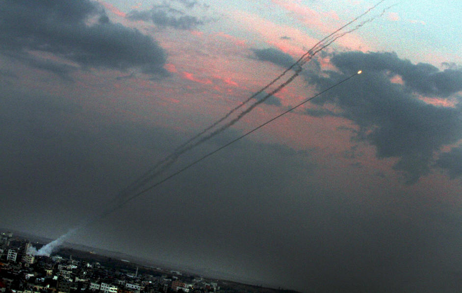 Gaza City Rocket Fire