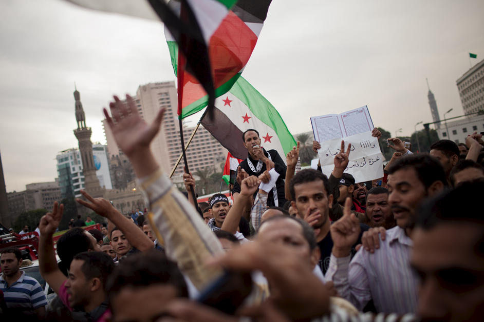 Tahrir Square protests against israel
