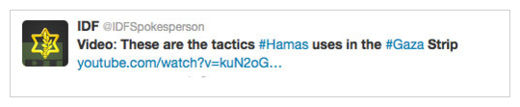 IDF twitter