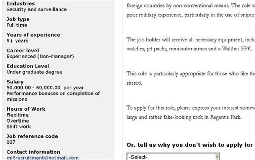 mi6 job
