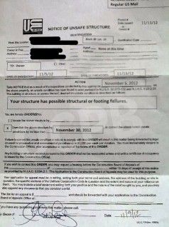 demolition notice