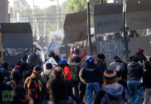 Click to enlarge Mexico protests