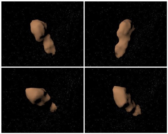 Click to enlarge Asteroid Toutatis