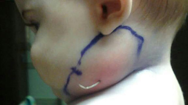 Feather from Baby's Neck