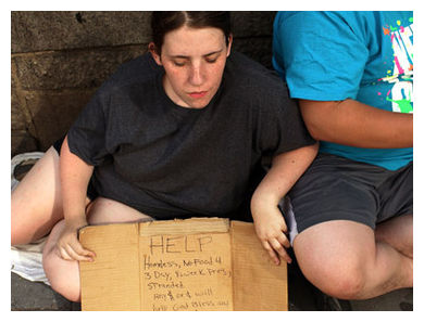 Click to enlarge Homeless