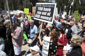Fiscal cliff protest