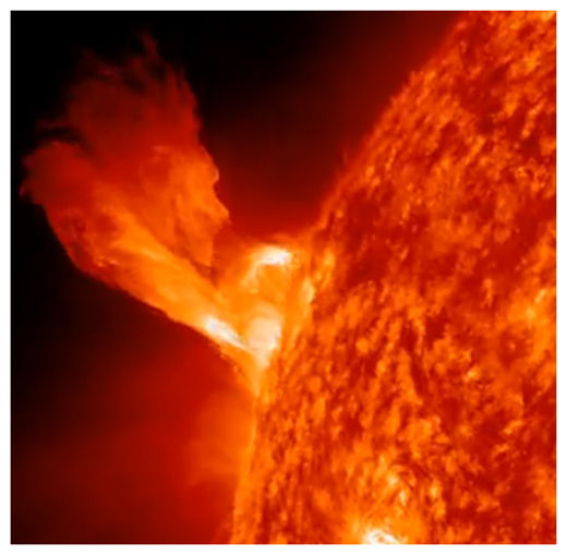 Click to enlarge Solar Flare