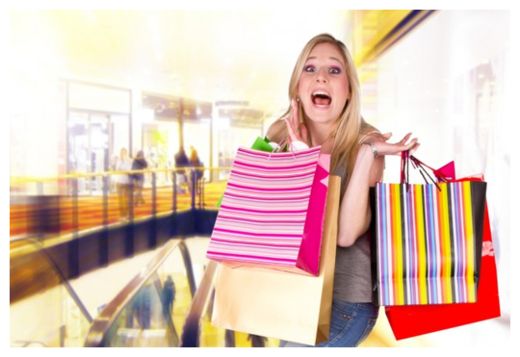 Woman with Shopping Bags