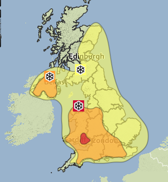 Met office map