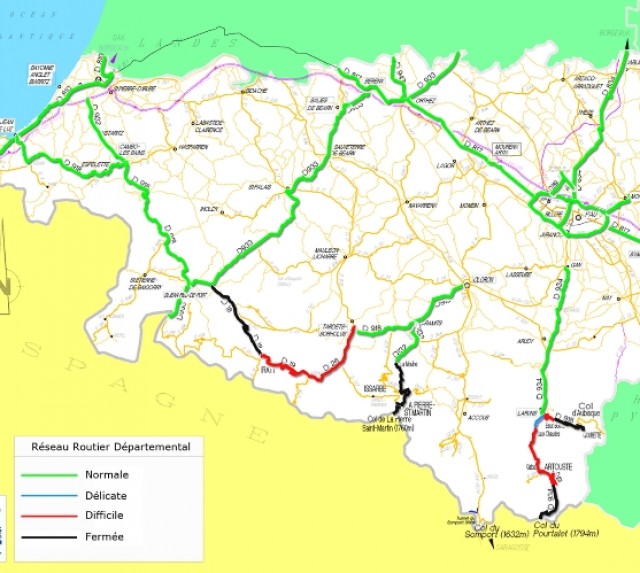 Pyrennees Road Closures