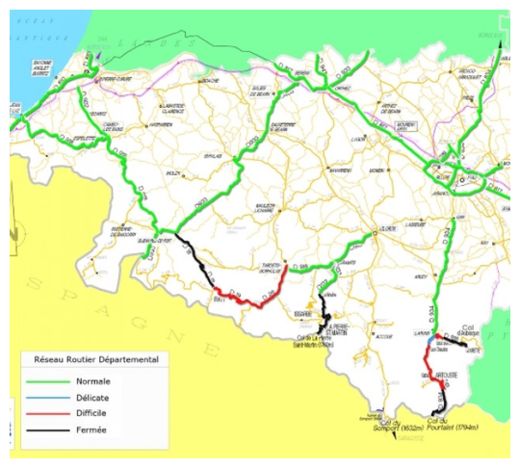 Pyrennees Road Closures