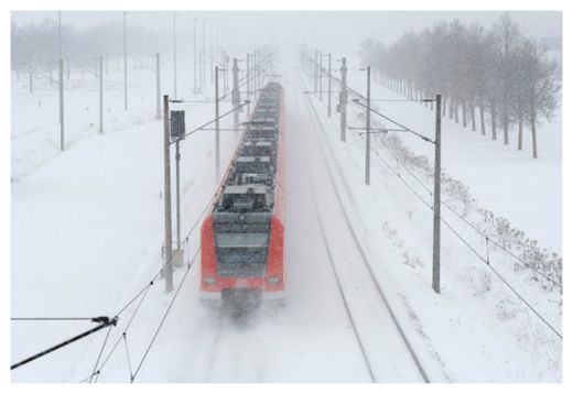 Snowing in Germany