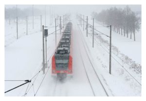 Snowing in Germany