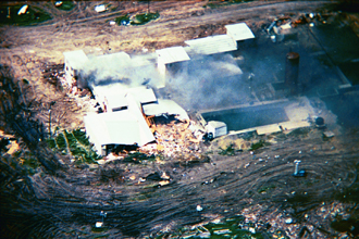 Branch Davidians, Waco Texas, burning siege