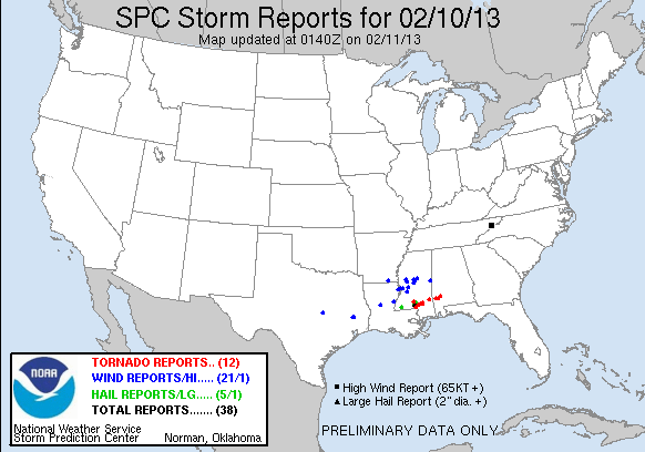Map of Storm