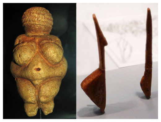 Prehistoric female figurines