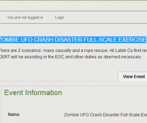 UFO Crash Exercise